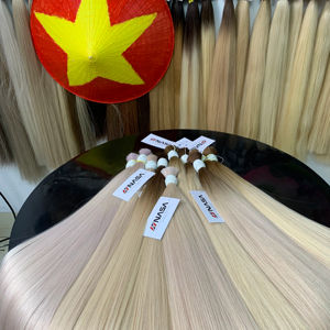 2025 vente chaude en vrac 60cm couleur blonde naturelle droite 100% extensions de cheveux vietnamiens cheveux humains de haute qualité - Product Image 1
