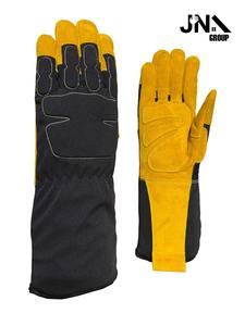 ถุงมืองานเชื่อมหนังยาวสำหรับอุตสาหกรรมป้องกันความร้อนแบบสุ่มสี - Product Image 5