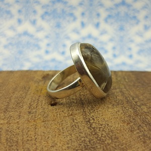 สินค้ามาใหม่แหวนแต่งงานของอินเดียเงินสเตอร์ลิงพลอยควอตซ์พลอยสีทองสวยงาม925 - Product Image 3