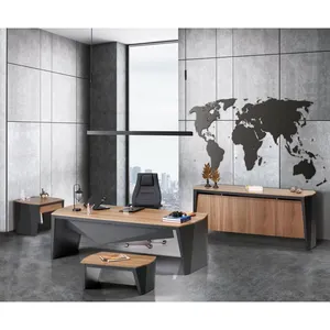 Counter Reception Luxury Manager Office Desk Organizer furniture Beautiful Office Sofa Set Customized Stainless Frame Style