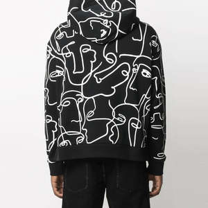 Sweats à capuche pour hommes avec impression personnalisée de haute qualité Sweat-shirt à capuche unisexe Sweats à capuche unis avec logo personnalisé pour hommes - Product Image 3