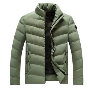 Veste matelassée en toile à capuche sur mesure pour hommes, service d'impression et de broderie, fournisseur d'usine OEM, nouvelle arrivée, imperméable pour l'hiver - Product Image 1