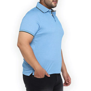 Logo personnalisé grande taille hommes personnaliser logo brodé polos t-shirt polo tricoté de haute qualité pour les hommes vente en gros - Product Image 3