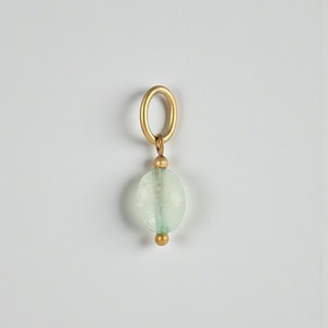 Dijes de Piedras Preciosas de Aventurina Verde Ovalada DIY - Joyería de Plata 925 - Dije de Piedra Preciosa Facetada - Product Image 1