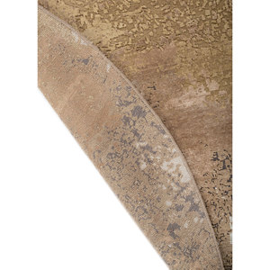 Alfombra de Lana y Seda de Bambú Entrelazada a Mano Entropy Gold Akwb-13009, Alfombra Rectangular de Felpa con Patrón Abstracto para Sala de Estar - Product Image 5