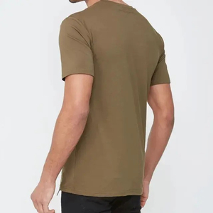 Camiseta de hombre de ropa informal de la mejor tarifa a la venta, nueva camiseta transpirable con logotipo personalizado liso - Product Image 3