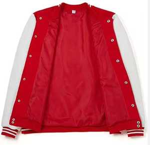 Chaqueta Universitaria Personalizada, Chaqueta Deportiva de Béisbol, Algodón, Lana y Cuero, Calidad Premium, Chaquetas Unisex de Baloncesto - Product Image 3