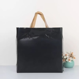 Sac en <span class=keywords><strong>plastique</strong></span> <span class=keywords><strong>noir</strong></span> MU, sac à main, logo personnalisé, sac en <span class=keywords><strong>plastique</strong></span> pour le shopping, emballage de vêtements, chaussures, cadeaux, sacs en <span class=keywords><strong>plastique</strong></span> pour l'épicerie - Product Image 2