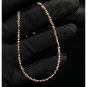 Perles de diamant rouge naturel : Rondelles facettées, brin de 15 pouces, fabrication de bijoux, vente en gros, approvisionnement en vrac - Product Image 2