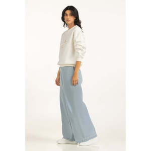 เสื้อสเวตเตอร์ถักผสมผสานสำหรับฤดูหนาวทรงปกติสำหรับผู้หญิง EGRET รุ่น WM-SWS-WS25-126 - Product Image 4