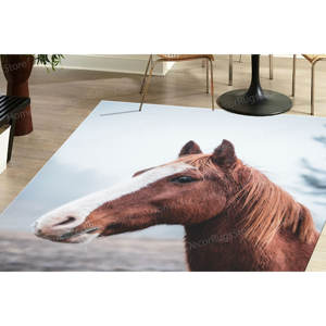 Tapis imprimé cheval sauvage pour la décoration de la maison, la décoration de bureau, les cadeaux personnalisés, tapis fin non tissé - Product Image 3