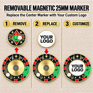 Marcador de Pelota de Golf Magnético con Forma Irregular Personalizada y Esmalte Artesanal para Proyectos de Recuerdos de Clubes de Golf - Product Image 4