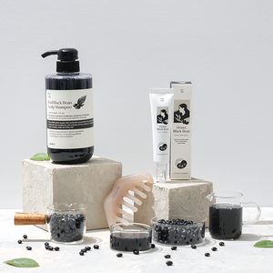 [Phòng thí nghiệm đậu nành] dầu gội chăm sóc da đầu đậu đen 500ml + Ống đậu đen mật ong để làm dịu da đầu và làm sạch nhẹ nhàng - Product Image 1