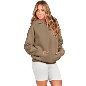 Custom Women Sweatshirt <b>hoodies</b> oversized cotton acid washed drop shoulder drawstrings pockets baggy embroidered baggy hoodie - Product Image 6