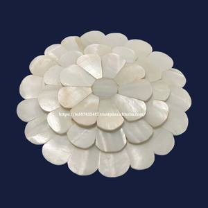 New Arrival 2024 Natural Sea Shell Mother of Pearl <b>Mirror</b> for Ramadan Giveaways Gifts Ready to Ship - Product Image 1
