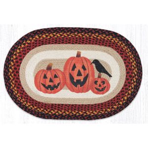 Nouvelle arrivée tapis en jonc de mer et coton de forme ovale pour la décoration d'Halloween prix bon marché en gros du Vietnam - Product Image 6