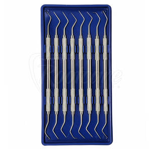 Kit Profesional de 8 Piezas de Curetas Dentales Gracey de Acero Inoxidable, Instrumentos de Cirugía Periodontal para Odontólogos - Product Image 2