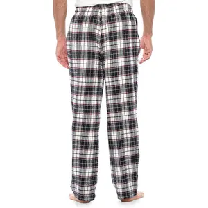 Straight Breathable Pants Pyjamas Men Blue Full Length Pajama pyjama loungewear