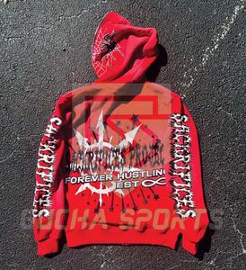 Sweat à capuche en coton de haute qualité à fermeture éclair thermique avec logo personnalisé Streetwear Sweat à capuche zippé surdimensionné multicolore pour hommes - Product Image 2