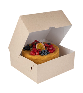 Cajas de Embalaje para Postres al por Mayor OSQ CAKE 6000 Kraft Preformadas para Productos de Confitería, para Llevar, Ecológicas, Personalizables con Logotipo - Product Image 1