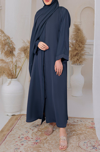 Bán Buôn Mới Phong Cách Giản Dị Abaya Cho Phụ Nữ Dài Tay Áo Hồi Giáo Cô Gái Quần Áo Hot Bán Giá Rẻ Giá Cho Sử Dụng Ngoài Trời - Product Image 4