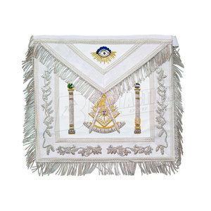 Delantal masónico de diseño de la mejor calidad hecho en Pakistán, delantal de Regalia masónico Grand Past Master - Product Image 5