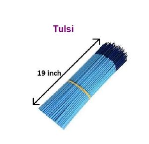 Bâtonnets d'encens de 19 pouces, approvisionnement en vrac de bâtons d'encens naturels Tulsi les plus vendus (bleu) - Product Image 1