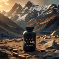 Capsules de poudre de Shilajit de l'Himalaya séchées au soleil de haute qualité, 100 % pure et naturelle, acide fulvique, soutien immunitaire, pour adultes, 60 pièces