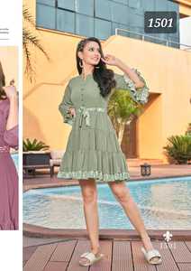 Nhà Sản Xuất Thời Trang Nữ Kurti Vải Lót In Họa Tiết Phong Cách Phương Tây Chất Lượng Cao Lạ Mắt Thiết Kế - Product Image 4