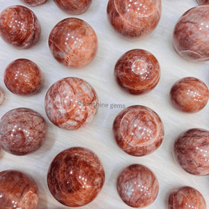 Bola de esfera de cristal de amazonita de melocotón, piedra preciosa natural para Feng Shui y amor, suministro a granel pulido para decoración de meditación curativa - Product Image 6