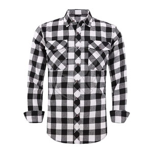 Personnalisé Prix de gros Confortable Chemise en flanelle de coton pour hommes Nouvelle arrivée Conception attrayante Chemise en flanelle - Product Image 6