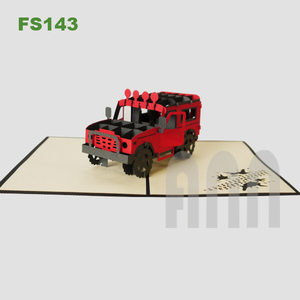 Tarjeta de Felicitación Pop-up 3D Personalizada ANN HANDICRAFT FS143, Impresión Offset, Regalo, Recuerdo, Arte en Papel Landrover, Tarjetas de Invitación - Product Image 5