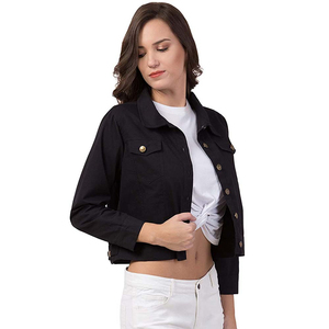 Vente en gros Vestes en jean pour femmes Vêtements de mode à manches longues Vestes en jean sur mesure Veste en jean pour femmes sur mesure OEM - Product Image 5