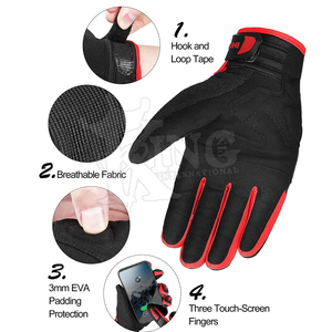 <b>Touch</b> Screen Waterproof Motorbike Racing <b>Gloves</b> for Hand Safety Best Material Motorbike <b>Gloves</b> - Product Image 3
