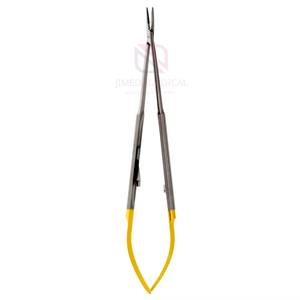 Pinces chirurgicales droites durables en acier inoxydable avec porte-aiguille micro électrique semi-orné et matériaux plastiques et métalliques - Product Image 5