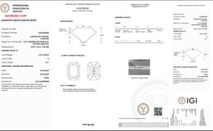2,00 CT Radiant Cut Lab-grown Diamond IGI Certified G Color VS1 Clarity Lab-Stone - Product Image 5