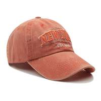 Casquette de baseball unisexe classique décontractée sportive imperméable en coton lavé, ajustée, avec broderie personnalisée, design rétro