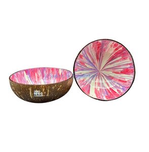 Vietnam Écologique De Luxe Motif Laque Bol Artisanat Nouveau Style Coloré Conception De Noix De Coco Personnalisé Meilleur Choix De Prix - Product Image 1