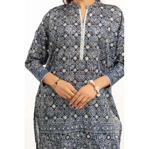 IUSTKSD-827 Traje Casual de 3 Piezas con Estampado Plateado para Verano - Product Image 3