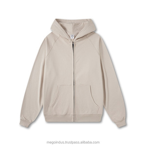 Otoño Invierno 10 colores cárdigan sudadera suelta pareja cremallera logotipo personalizado impreso sudaderas con capucha Streetwear para hombres mujeres Puff - Product Image 3