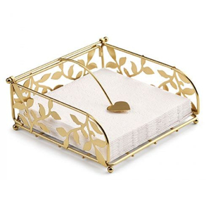 Servilletero de Hierro Blanco de Diseño Admirable con Diseño Decorativo de Filigrana, Soporte de Metal para Pañuelos, Accesorio Decorativo para Cocina - Product Image 4