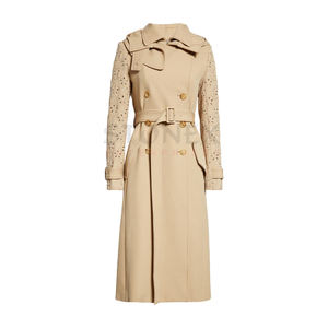 Vente en gros de haute qualité solide long pardessus femme hiver longs manteaux de laine veste en laine mélangée - Product Image 1