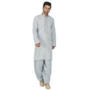 Shalwar Kameez de Algodón Transpirable para Hombre Musulmán, Diseño de Manga Larga, Estilo Casual 2026, Conjunto de Traje Shalwar Kameez - Product Image 6