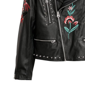 Vestes en cuir de vachette véritable brodées entièrement personnalisées pour hommes Veste en cuir bon marché à bas prix en différentes couleurs - Product Image 4