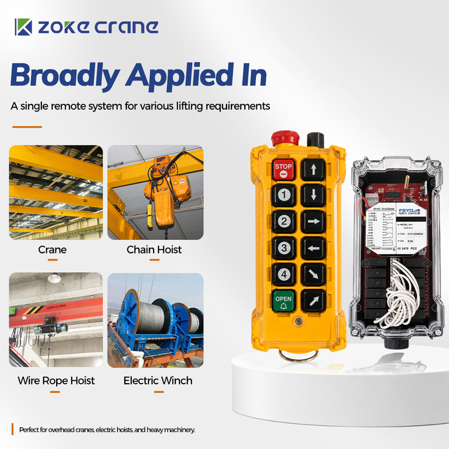 Professional F23-A++ Double Speed Industrial Wireless Remote Control Crane Radio Controller for Factory Overhead Cranes