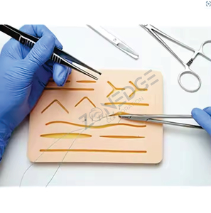 ชุดอุปกรณ์ผ่าตัดพื้นฐานทำจากสเตนเลสชุดฝึกเย็บแผลแบบครบชุดสำหรับนักศึกษาแพทย์เครื่องมือผ่าตัด - Product Image 3