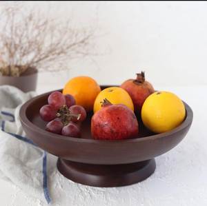 Tazón de Madera Ecológico para Servir, Forma Redonda, para Ensaladas, Mezclar Aperitivos, Palomitas de Maíz, Frutas y Otros Alimentos, al Mejor Precio Accesible - Product Image 2