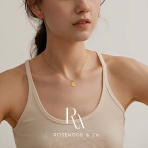 Collana Delicata Placcata Oro con Pendente a Cerchio Effetto Raggi di Sole, Resistente all'Ossidazione, Impermeabile, Design Trendy - Product Image 6