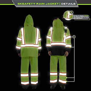 Veste réfléchissante personnalisée avec tissu de sécurité respirant pour les chantiers de construction et industriels, téléchargée par Dress Sports - Product Image 6