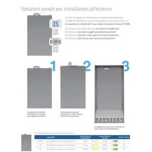 Caldaia a Condensazione Integrata Baxi Luna Air 28 kW per Sistemi HVAC Domestici con Produzione Istantanea di Acqua Calda Sanitaria - Product Image 4
